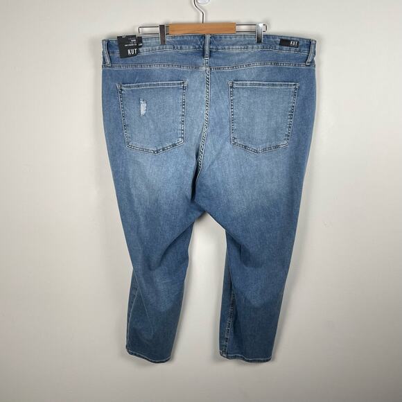 KUT from the Kloth Naomi High Rise Crop Straight Leg Jean Plus Size 24W Fab Ab - Picture 4 of 11